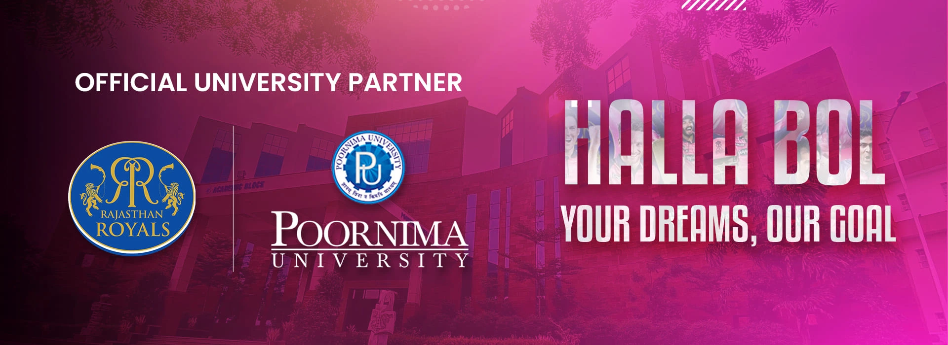 Rajasthan Royals and Poornima University Partnership